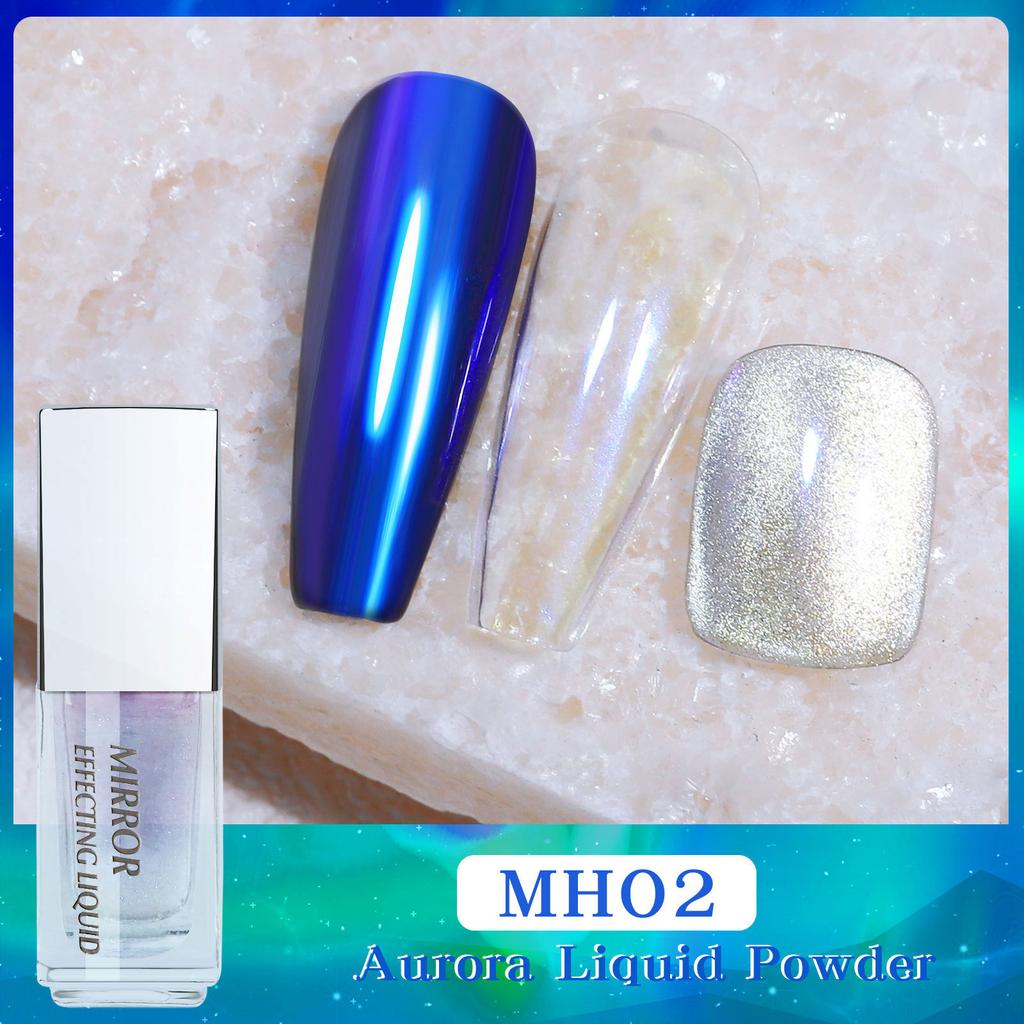 Жидкость для нейл-арта Magic Mirror Powder Moonlight Powder Non-Flying Powder Liquid Mirror Flour Fairy Powder Жидкость для нейл-арта Magic