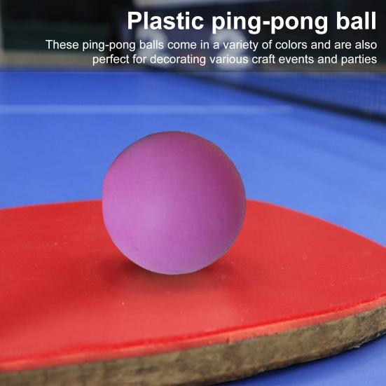 50 шт. цветные мячи для пинг-понга с матовой поверхностью, эластичные ударопрочные круглые мячи для настольного тенниса, тренировочный инструмент