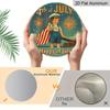2D Flat 1pc, 8x8 in, Suitable for Independence Day Celebrations - Aluminum Metal Decorative Signs & Plaques, Perfect for Decorating for Home Cafes or