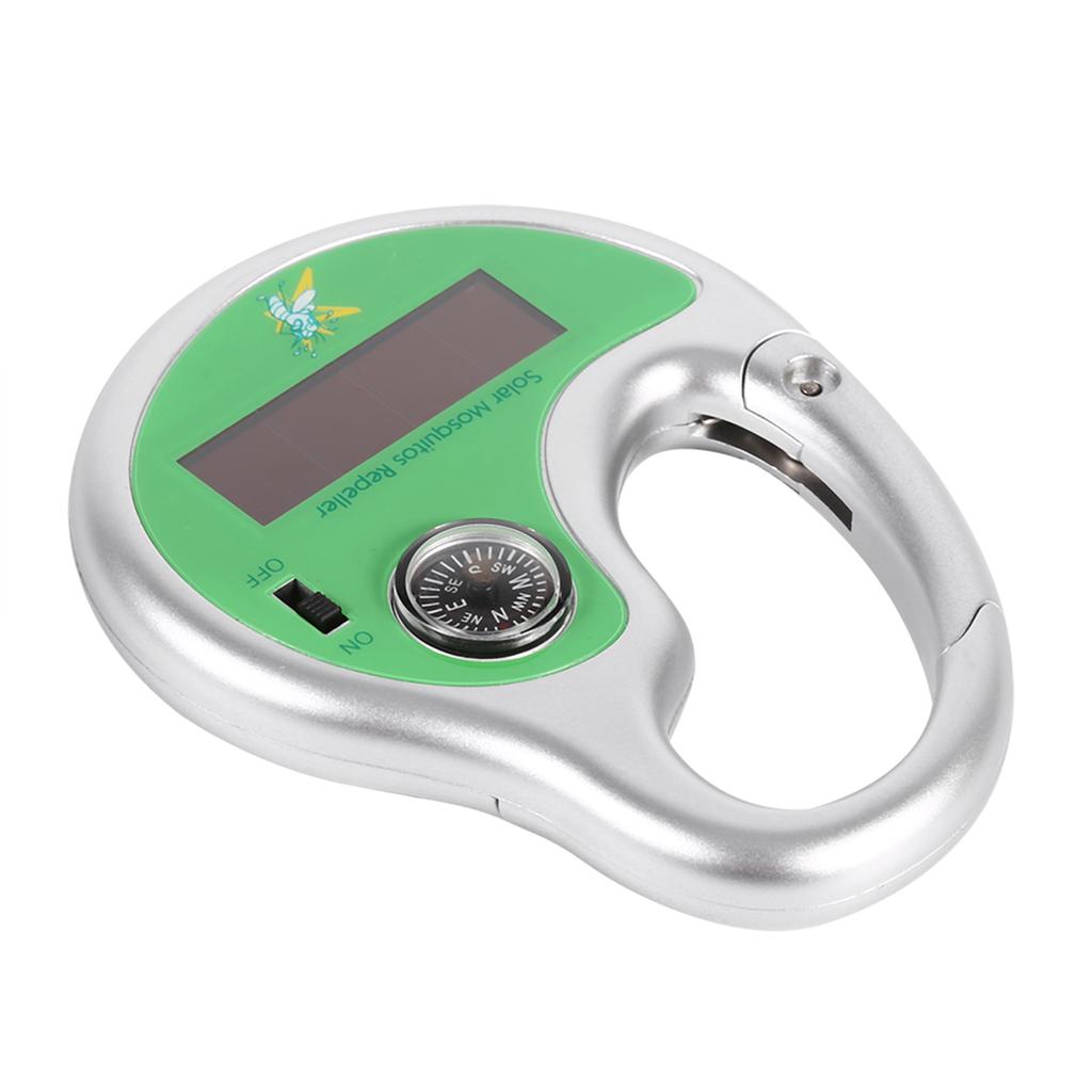 Портативный отпугиватель комаров, насекомых, экспеллер, крючок, солнечный ультразвуковой с компасом на открытом воздухе