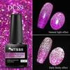 Mtssii 7ML Reflective Dynamic Cat Eye Magnetic Gel Nail Polish With 2 Different Color Magnetic Effect Semi Permanent UV LED Gel 1Bottle