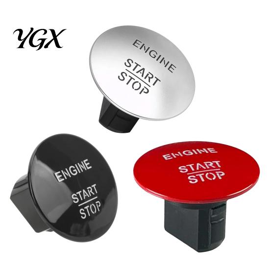 Start Button Replacement for Mercedes Engine Stop Switch Benz, Car Push Metal Panel Butto Starter Switch, Button, Accessory