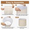 2Pcs Fabric Lamp Shade Metal Frame Construction Universal Simple Installation Light Cover Lampshade Replacement Parts