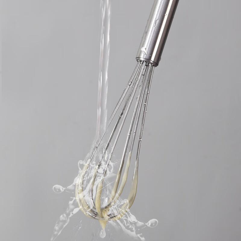 Xuechu 304 Stainless Steel Small Egg Beater, Manual Whisk, Household Baking Tool, Mixer for Cream And Whip