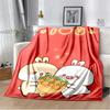 Cute Bubu and Dudu Series Blanket Flannel Cozy Soft Fleece Bedspread Classic Cartoon Blanket,Decke