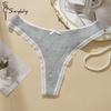 Women's Sexy Cotton Thongs Panties Female Seamless Underpants Sports Lingerie Breathable Low Waist G-string