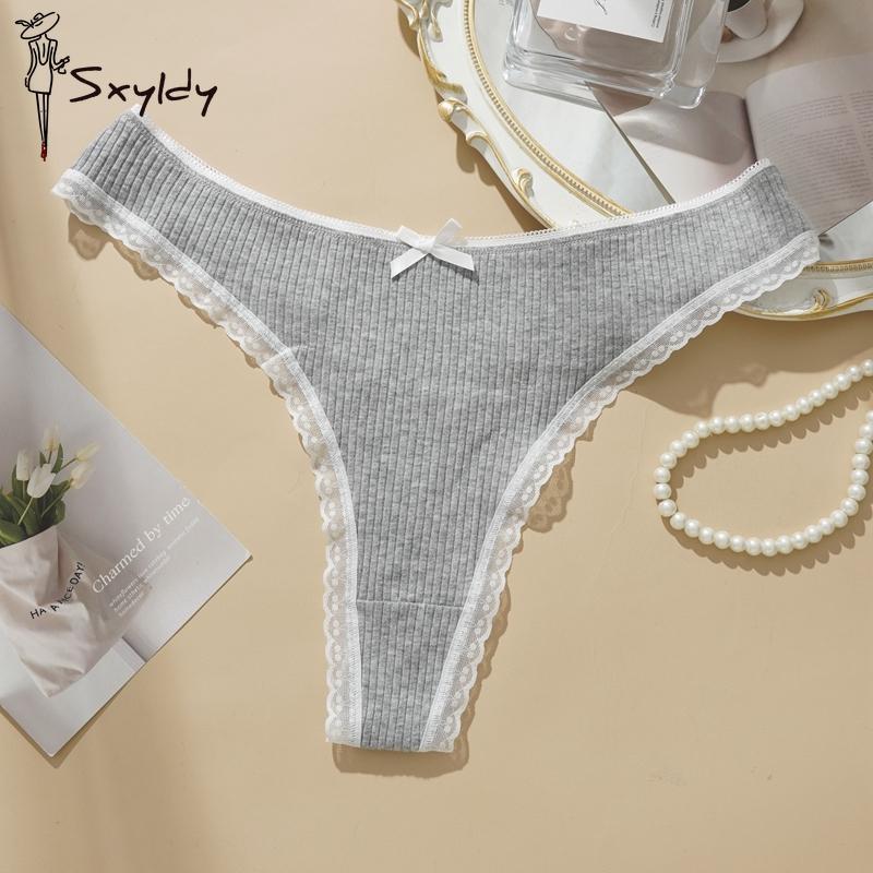 Women's Sexy Cotton Thongs Panties Female Seamless Underpants Sports Lingerie Breathable Low Waist G-string