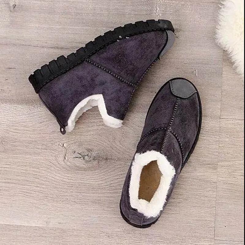 Autumn and Winter Cotton Shoes Female Winter Warm Plus Velvet Korean Version of A Hundred Casual Shoes A Foot Stirrups