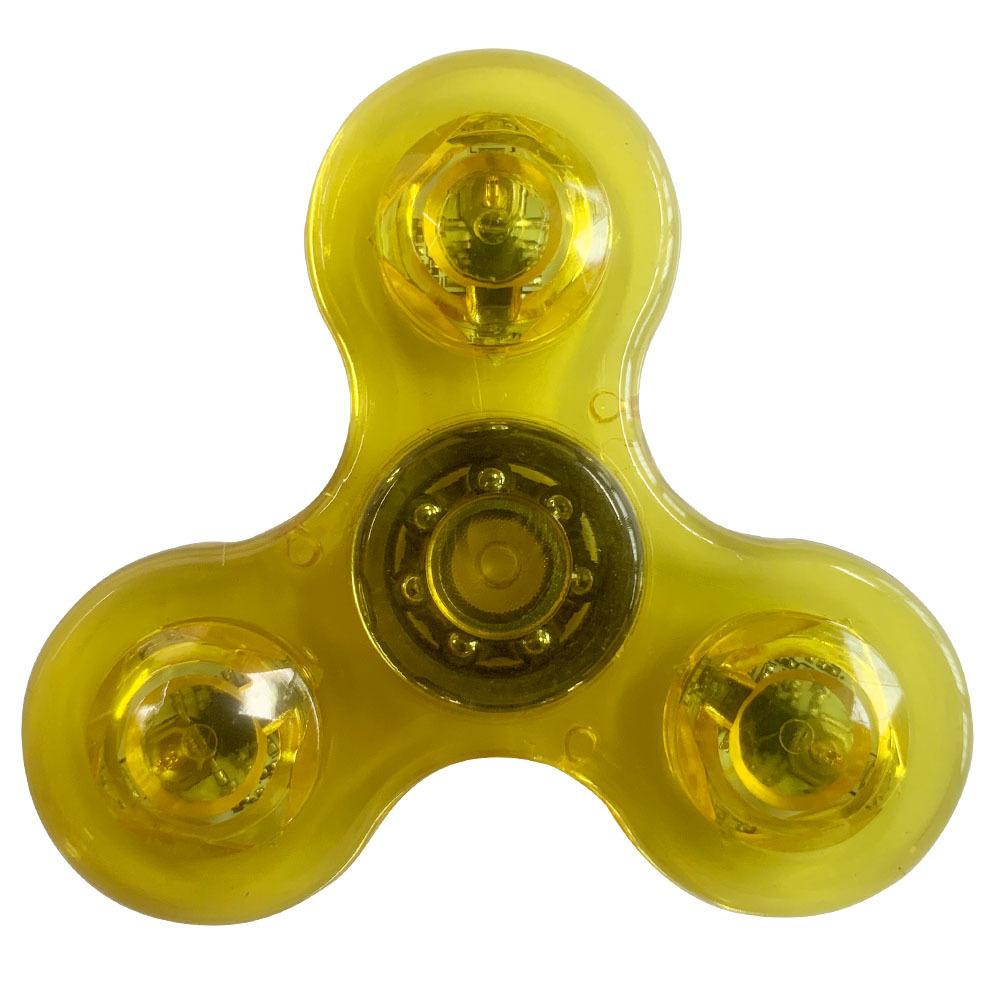 LED Light Fidget Spinner Finger Toy Hand Spinner Glow in Dark Stress Reduction and Anxiety Relief for Children