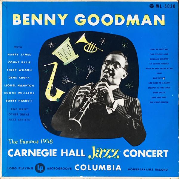 Пластинка LP BENNY GOODMAN - джазовый концерт в Карнеги-холле WL5030 COLUMBIA 1952 Япония джаз б/у