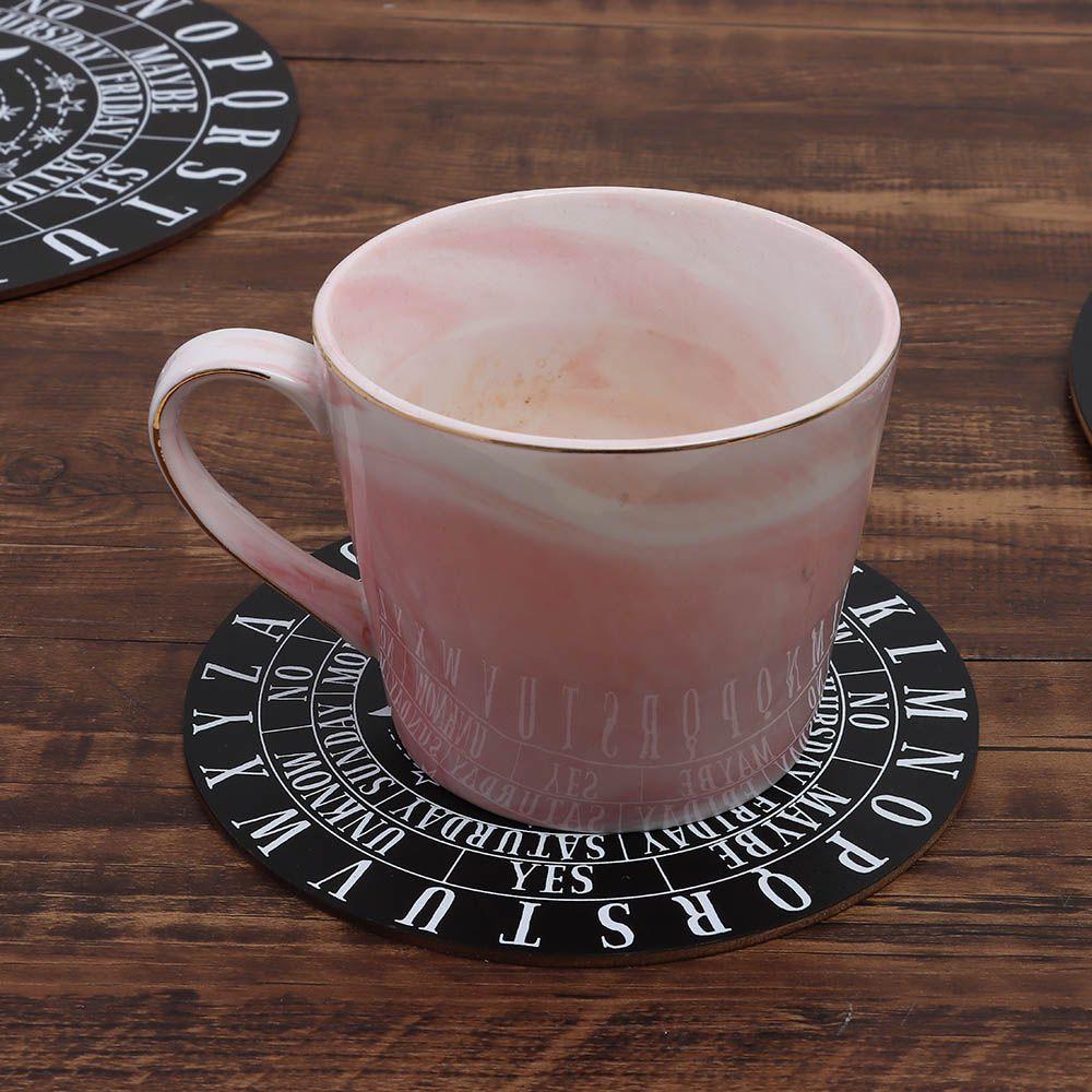 Остроконечный со звездами, солнцем и луной, кошачий узор, черно-белый цвет, ломтик деревянной основы, деревянная маятниковая доска