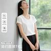 Summer New Women's Flying Sleeve Round Neck T-shirt Women's Bottom Shirt Short Sleeve Top