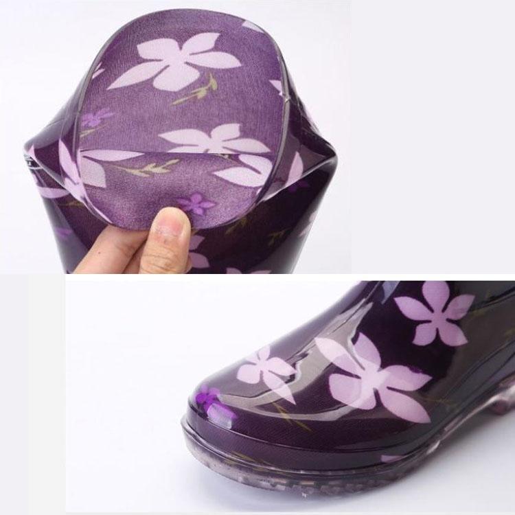 Дождевики Женские высокие сапоги Средние сапоги для взрослых Нескользящие длинные сапоги Высокие сапоги Резиновые бахилы Весна и лето Домашняя обувь