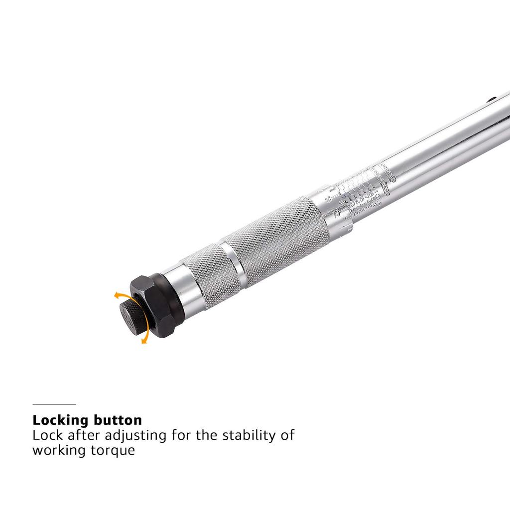 Amazon Basics Динамометрический ключ с трещоткой, 1 см, 20,4-108,5 Н·м, Прибл.