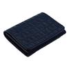 Business Card Holder Business Card Case Card Case Italian Leather Croco Embossed Genuine Leather Made In Japan Navy [Rottano] Men's Women's
