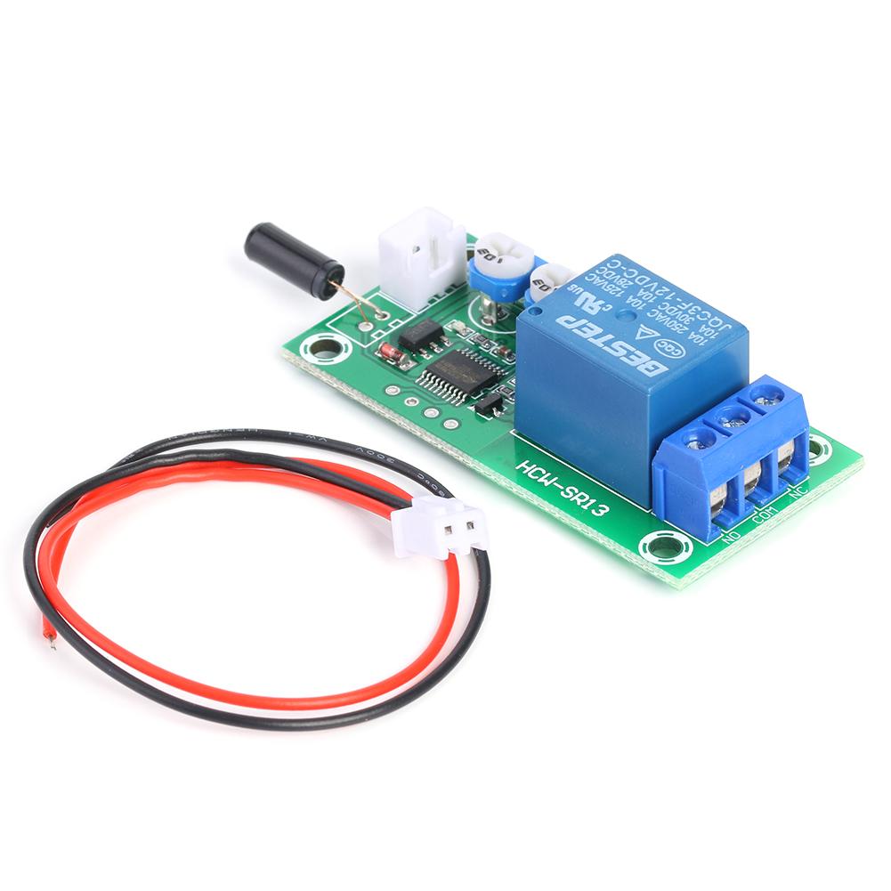 Плата-триггер с датчиком вибрации DC 12V для DIY системы сигнализации, модуль релейного переключателя, сменные датчики2