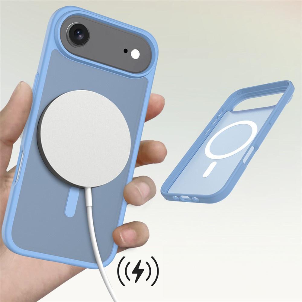 iPhone Air Case Set, Matte Case, for MagSafe, Matte Blue + Screen Protector