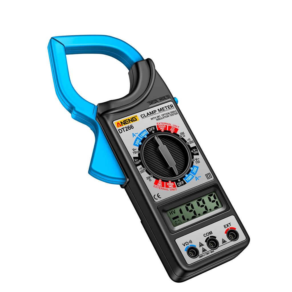 ANENG DT266 LCD 1999 Count Digital True RMS Professional Clamp Meter ACDC Current Voltage Tester