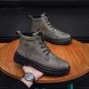 Модная трендовая мужская обувь 2025 Кожаные мужские ботинки Теплые зимние Водонепроницаемые Высокое качество Классическая модная обувь Низкая цена Предложения Дешево