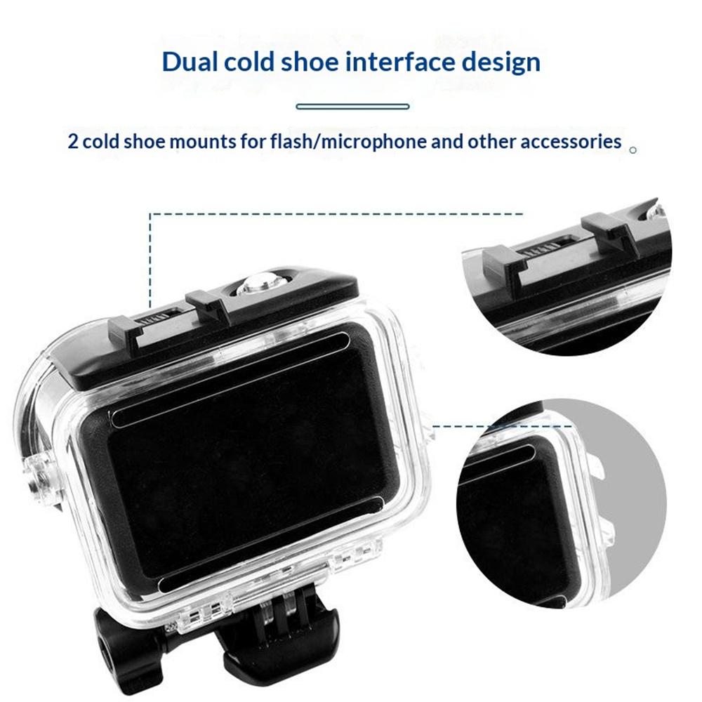 For DJI Osmo Action 6 Waterproof Case 60M Underwater Housing Diving Action Camera Protective Shell