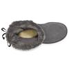 (WMNS) UGG Short Bow Stiefel Fleece Lined Gray Women's 1110706-CHRC
