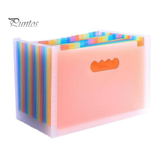 Папка-аккордеон с 25 карманами, водонепроницаемый расширяемый органайзер для документов с цветными этикетками, вертикальный органайзер для хранения документов для домашнего офиса