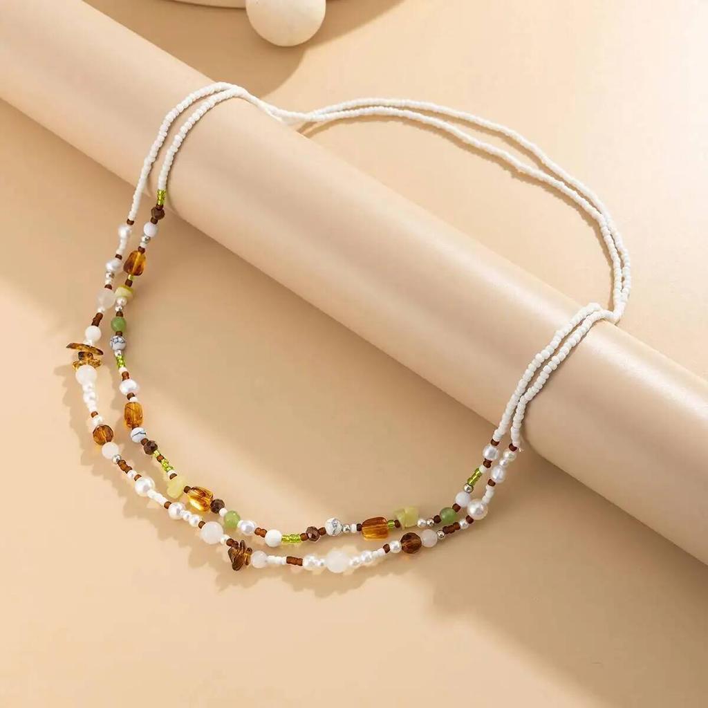 Salircon Bohemia Multilayer Colorful Acrylic Beaded Waist Belly Chain Women Summer Beach Sexy Bikini Dress Accessory Jewelry