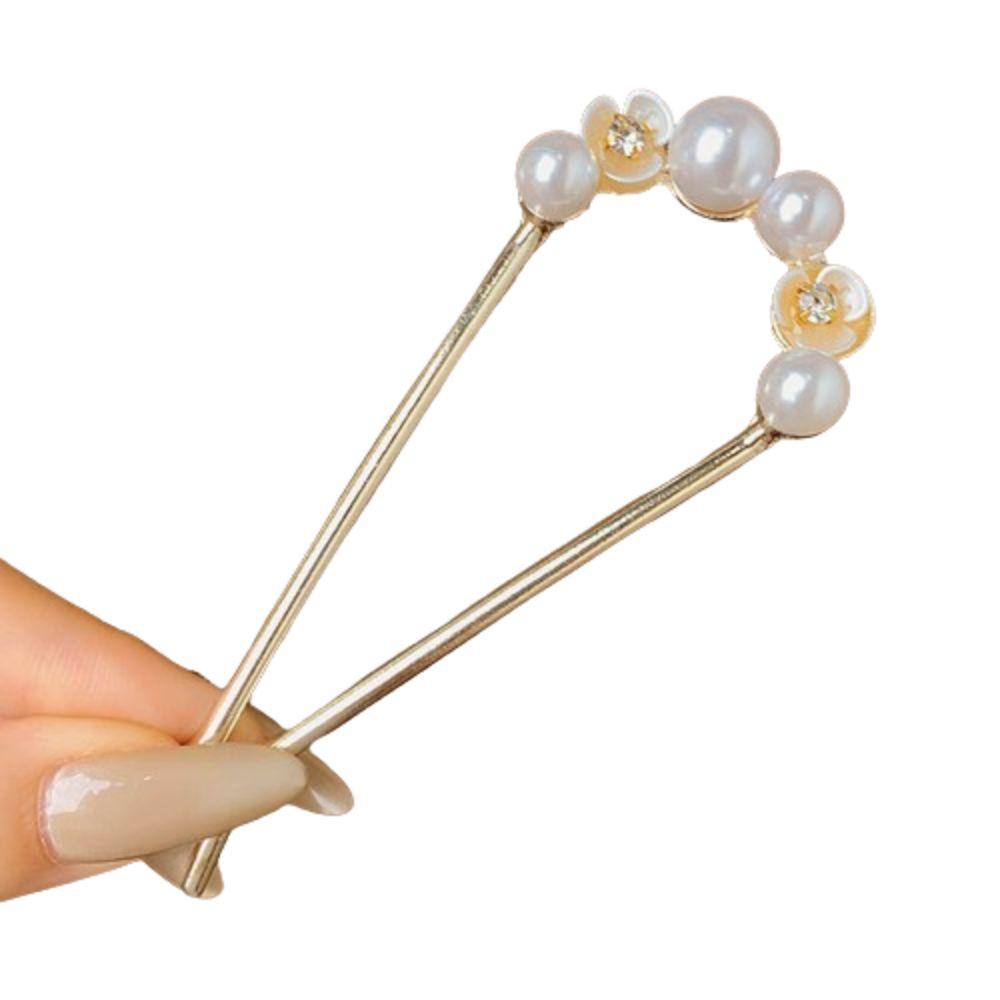 U-образная заколка для волос с имитацией жемчуга вилка для волос головной убор в китайском стиле палочки для волос для женщин