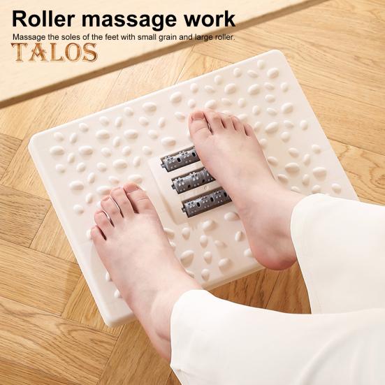 Табурет-качалка для ног с массажным роликом для облегчения боли при ахиллите, подошвенном фасциите, качающаяся подставка для ног, домашний офис, подстольный массажный низкий табурет