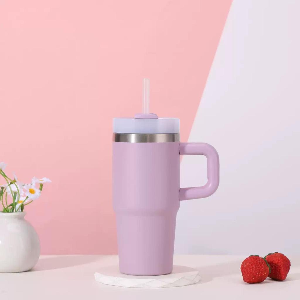 Термокружка Stanley 14 унций для автомобиля с трубочкой