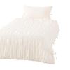 Francfranc Gathered Ribbon Duvet Cover Single Ivory