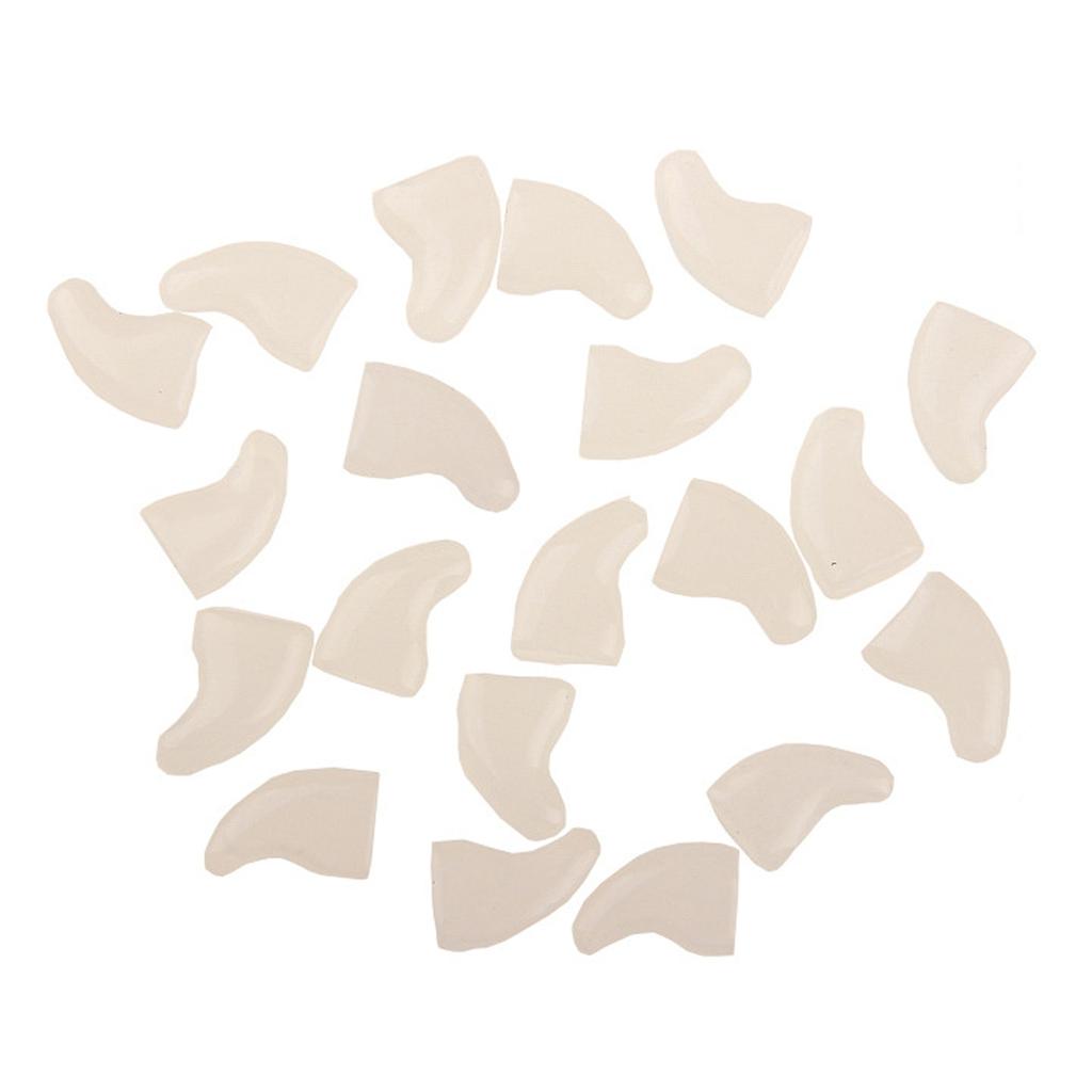 Силиконовые мягкие колпачки для когтей кошек, защита для когтей питомца, с бесплатным клеем и аппликатором для котят, 20 шт./лот