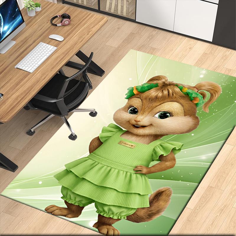 Alvin and the Chipmunks Printed Carpetrugfor Office Chair Living Room Bedroom Kitchen Room Decor Gifts