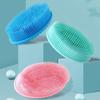 Silicone 2 In 1 Shower And Shampoo Scalp Massage Brush Suitable For Both Wet And Dry Use
