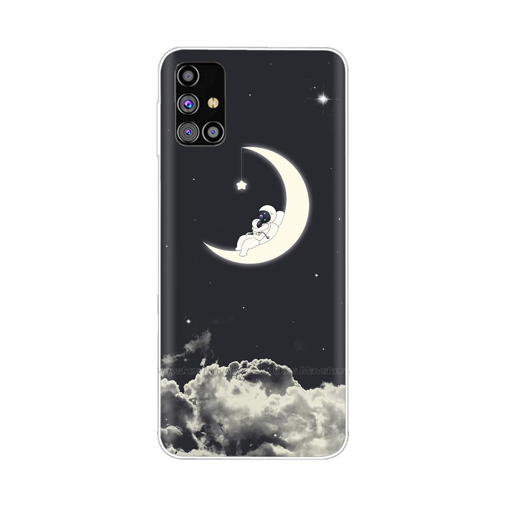 Чехол для Samsung Galaxy M51 SM-M515F Чехол для телефона Креативный Полная защита Задняя крышка из ТПУ Для Samsung M51 M 51 Мягкий силикон Funda