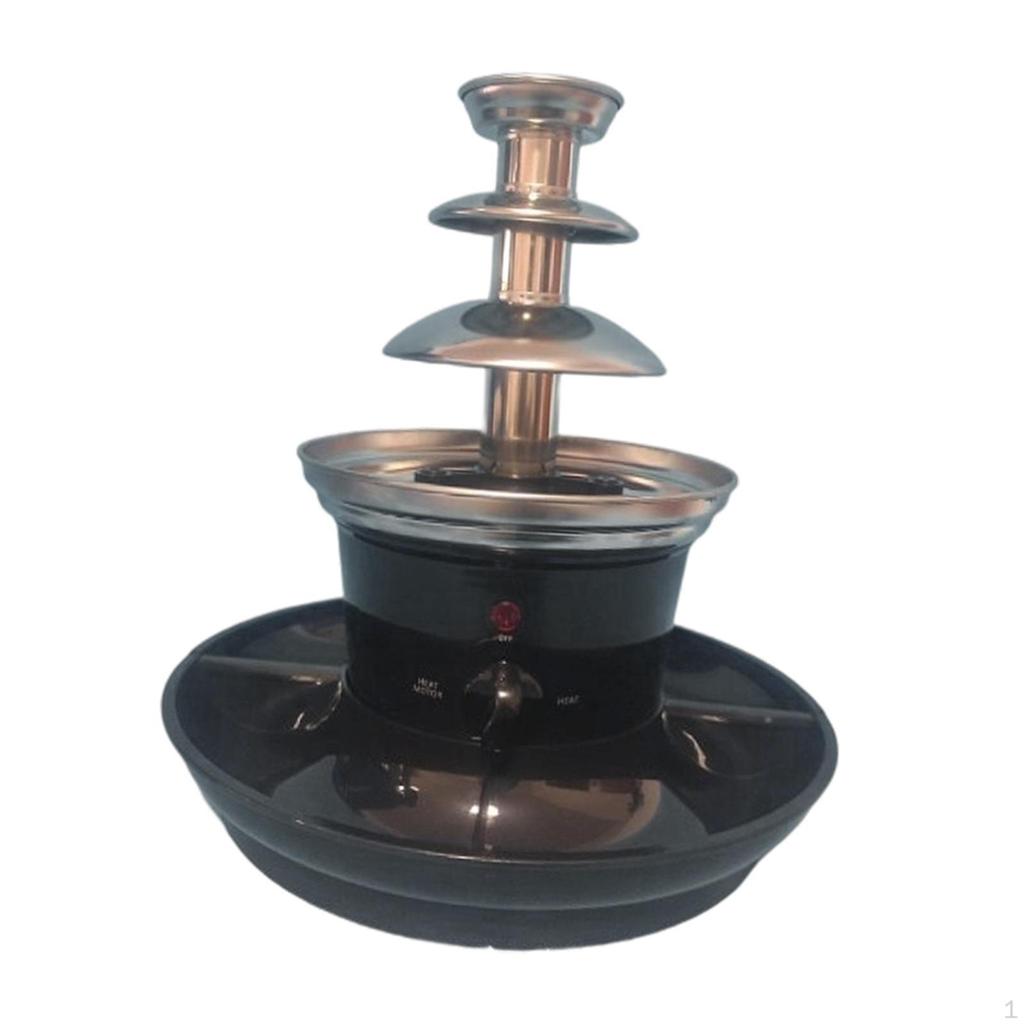 Electric Chocolate Fondue Machine Birthday Party Supplies 3 Tier for Candy Marshmallow