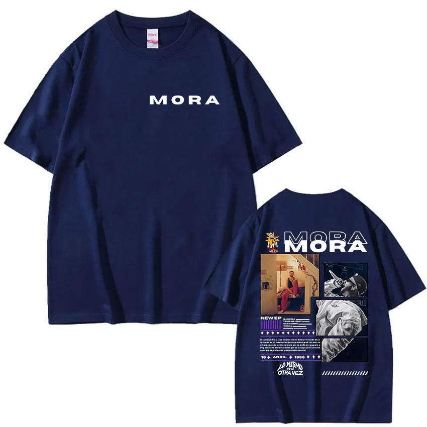 Альбом тура рэпера MORA Графические футболки Мужская одежда Хип-хоп Готическая футболка Y2K Винтажные оверсайз футболки с коротким рукавом