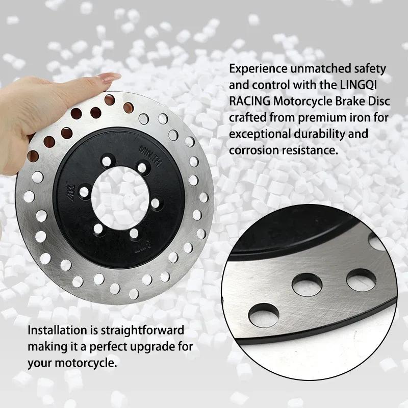 LINGQI RACING 160mm Rotor Plate Disc Brake Pad Left Right Brakes System For 150cc 200cc ATV Scooter Quad Go Kart Buggy UTV