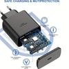 PD 45W 5A сверхбыстрое зарядное устройство для Samsung S21 S22 S23 S24 Plus Note20 Ultra A34 A53 A54 A55 A71 A73 USB-C кабель для быстрой зарядки 2 м