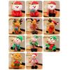 Adorable Plush Christmas Santa Claus Doll Soft Reindeer Elf Snowman Toys For Kids Gifts