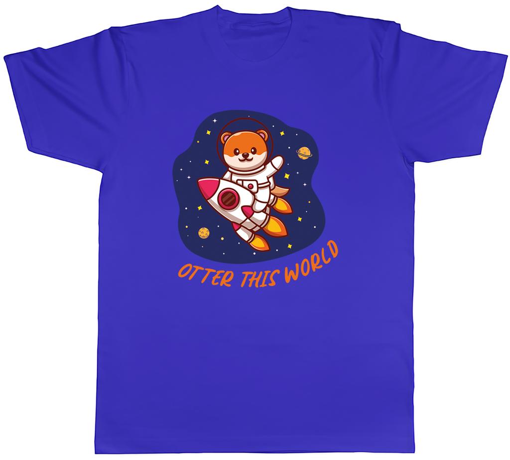 Funny Otter this World Unisexs TShirt Outter Space Galaxy Universe Tee Gift