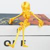 3D-печатный скелет, шарнирная фигурка скелета, коллекционная гибкая игрушка-скелет для украшения на Хэллоуин, снятия стресса