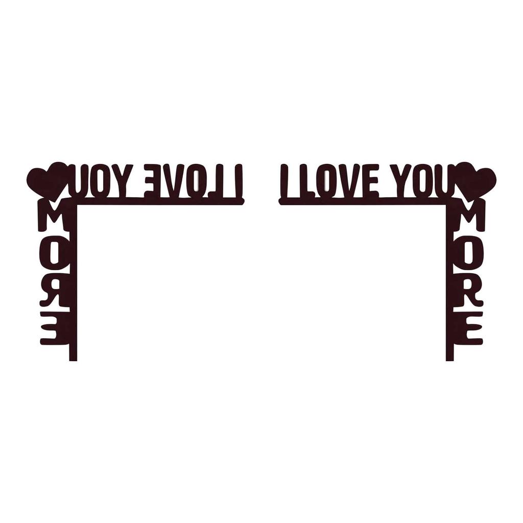 Valentine's Day Door Corner Decoration Wooden Crafts Door Top Corner Door Frame Decoration Gift