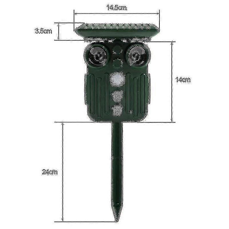 Ultrasonic Solar Deer Repeller - 5 Adjustable Modes - Repel Deer In 48 Hours