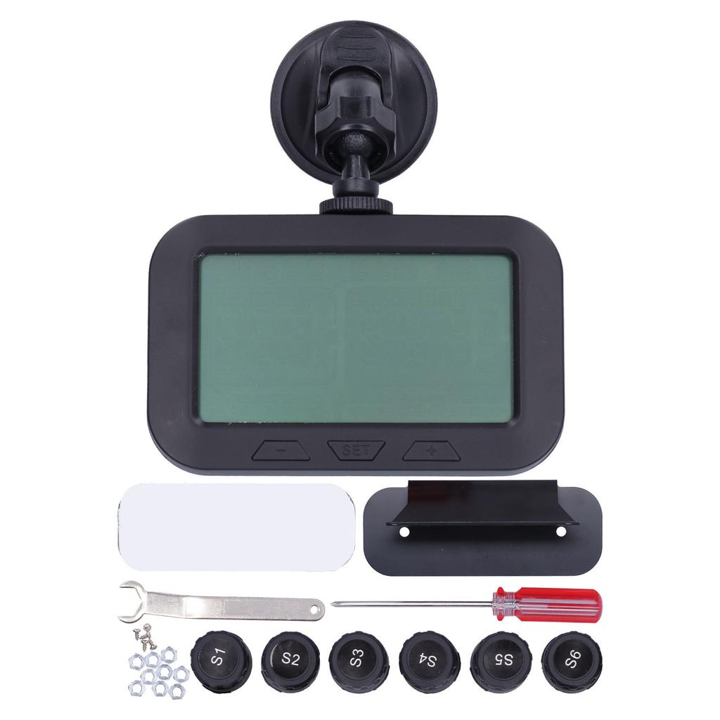Truck Tire Pressure Monitor System IP67 Waterproof 6PCS External Sensor Leakage Alarm