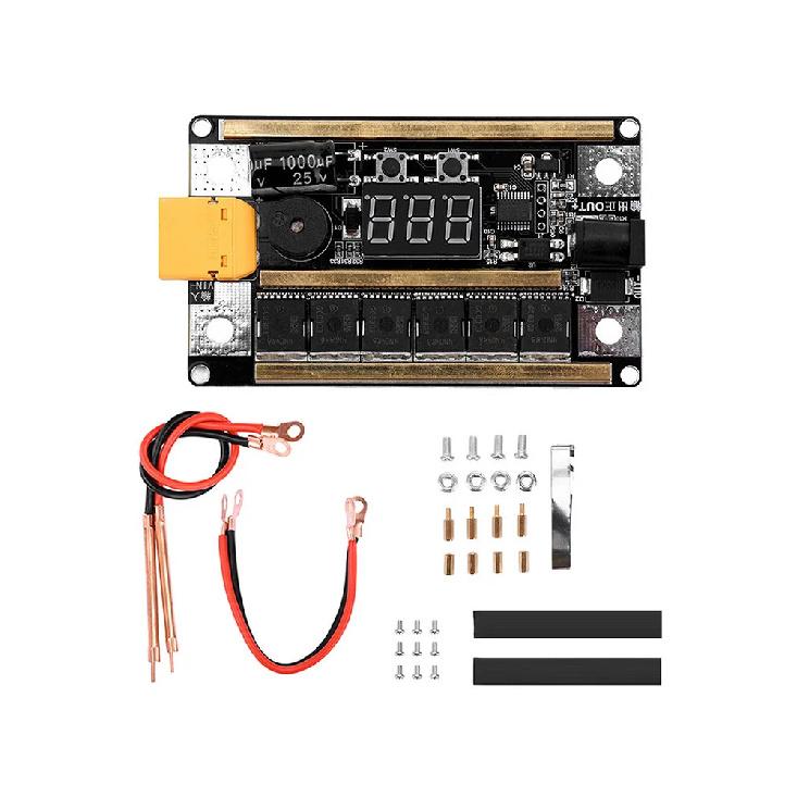 GX591 99-скоростной точечный сварочный аппарат DIY-комплект Ручной 12 В 100-300 А Аккумулятор 18650 Мини-сварочный аппарат Плата управления Сварка 0,1-0,2 мм
