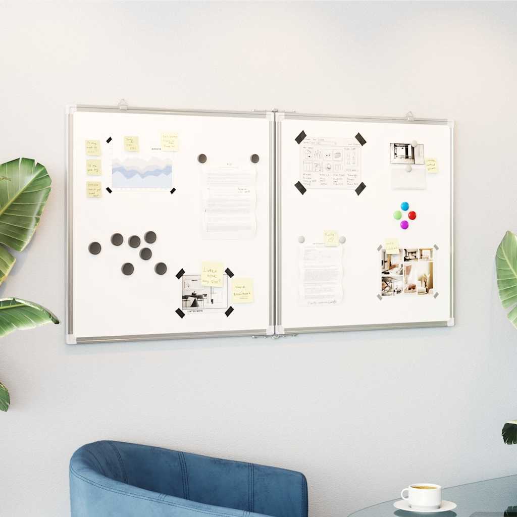 Magnetic Whiteboard 120x60x1.7 cm Aluminum