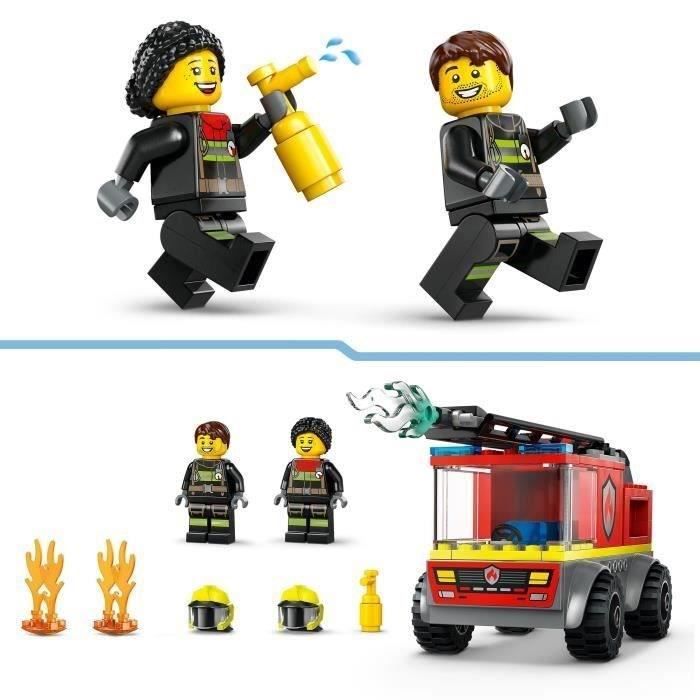 LEGO City 60463 Camion de pompiers avec échelle - Jeu de construction - Enfants dès 4 ans