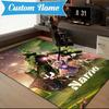 Custom Name Magic Friendship witch Rug Game Carpet, Floor Mat for Bedroom Living Room Entryway Rug, Home Decor Idea Gift for Christmas birthday