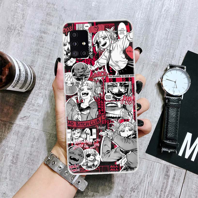 Anime Himiko Toga Waifu Phone Case For Samsung Galaxy A52 A53 A12 A13 A22 A23 A32 A33 A72 A73 A42 A02S A03S 5G A50S Cover Coque